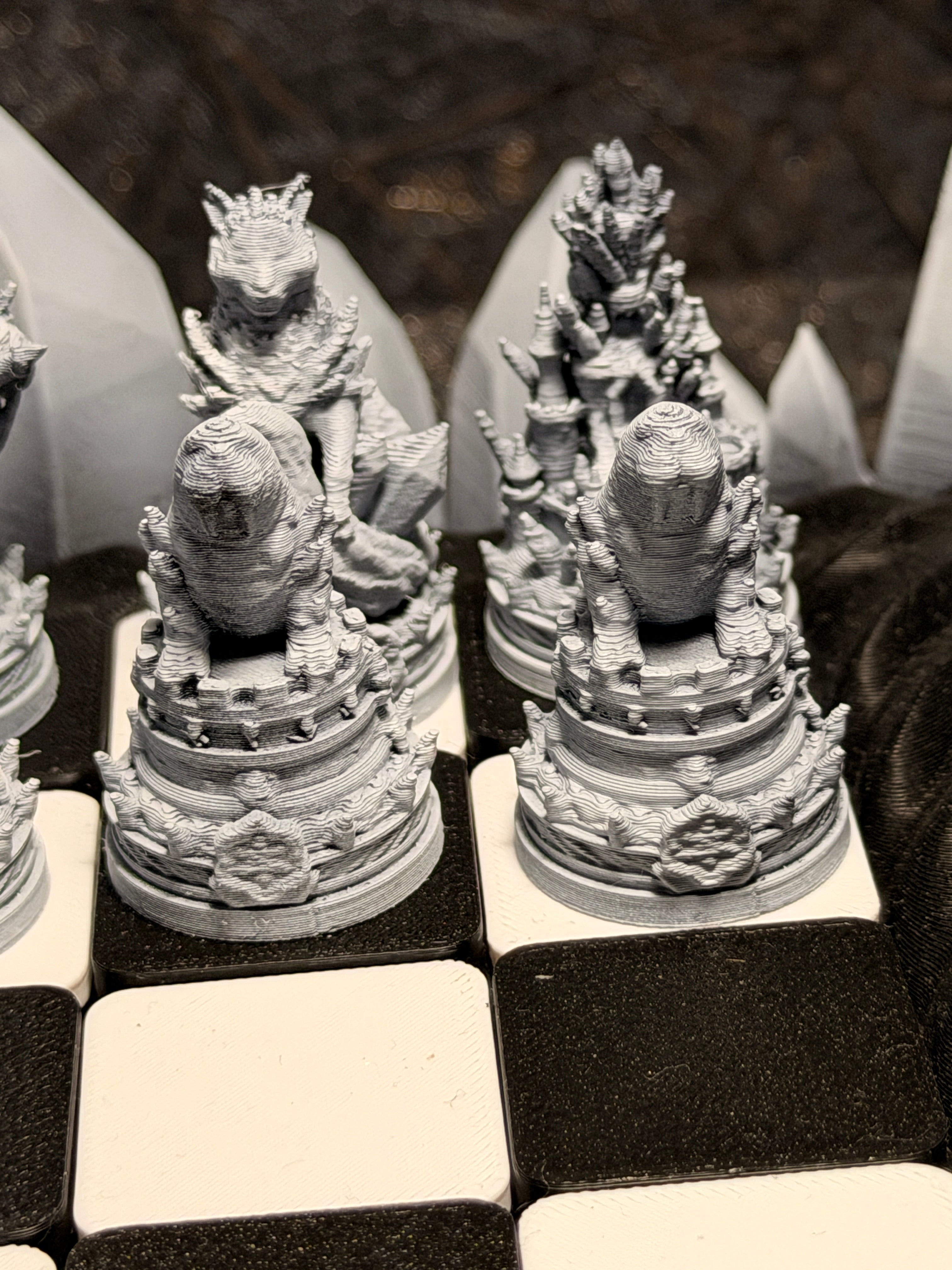 Meeresungeheuer Schachset – Sea Monster Chess Set (3D-Druck)