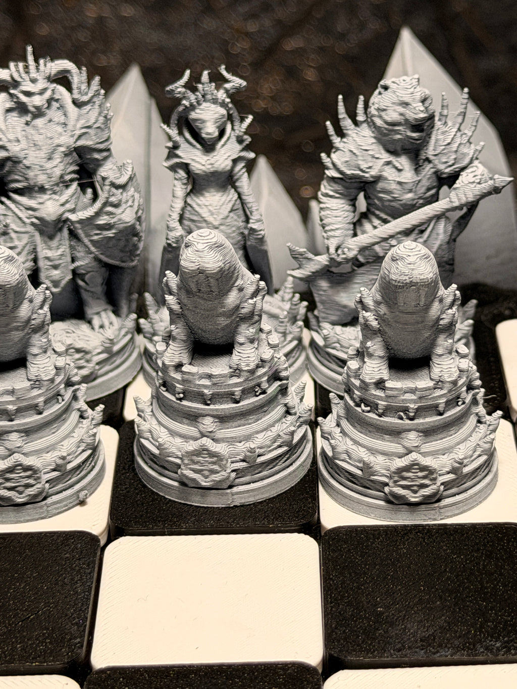 Meeresungeheuer Schachset – Sea Monster Chess Set (3D-Druck)