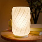 Lampe Ondula – Moderne 3D-gedruckte Tischlampe inkl. Schirm, Ständer &amp; Fassung Fehn-factory.de