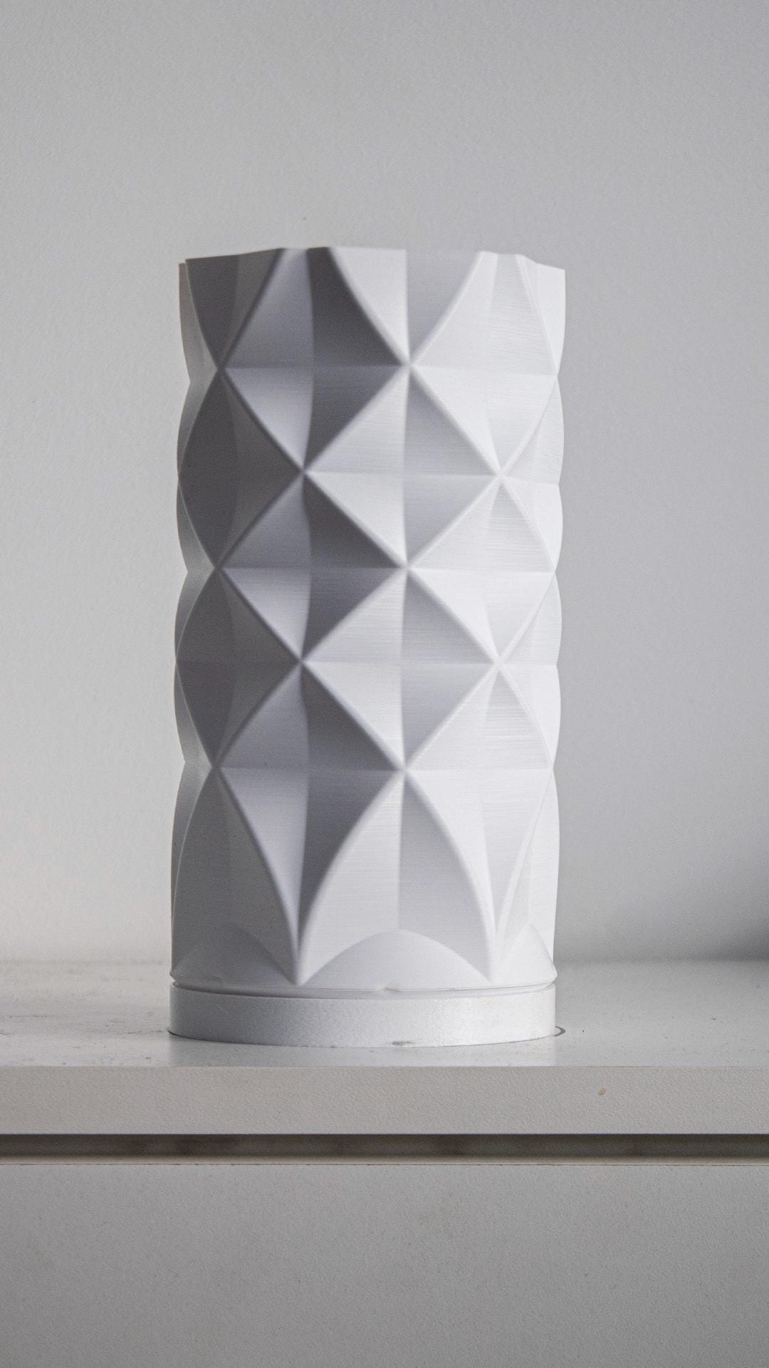 Tischlampe & Nachttischlampe – Diamonds Lampshade | Moderne Wohndeko, Designerlampe mit Fuß, E27 Fehn-factory.de