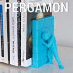Buchstütze „PERGAMON D“ – Moderne Bücherstütze im Architektur-Design | Stilvolle Regal-Deko & Geschenkidee für Bücherliebhaber | Wohndeko. Fehn-factory.de