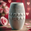 Valentinstag Herzvase – Handgefertigte Blumenvase 10x15 cm – Romantische Tischdeko – Farbe wählbar Fehn-factory.de