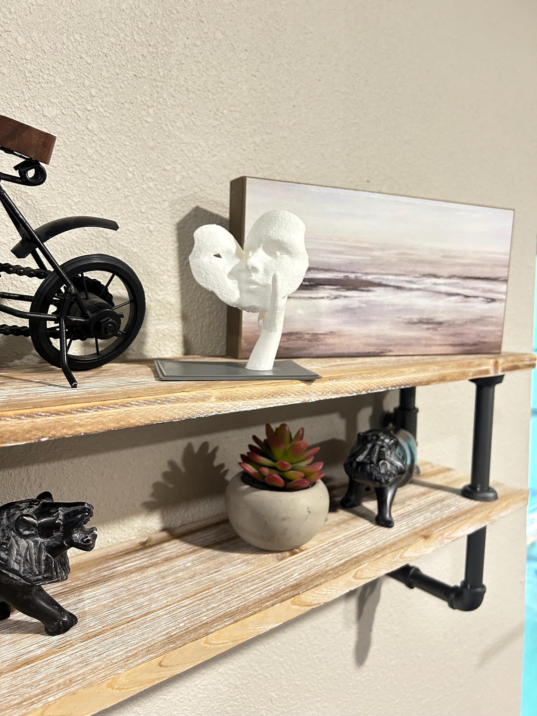 Deko-Skulptur „NOFACES“ – Moderne Gesichts-Skulptur mit Hand Fehn-factory.de