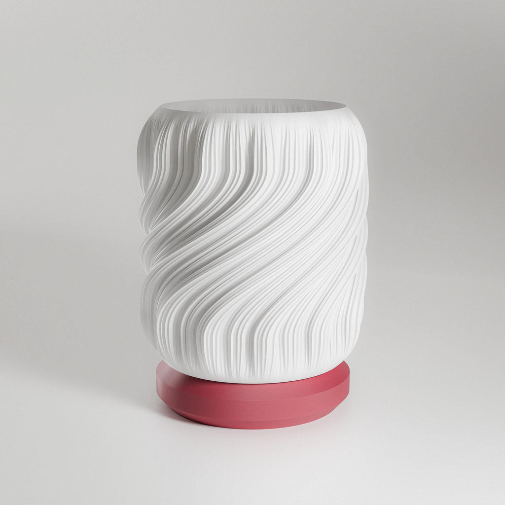 Lampe Drift • Designer Tischlampe  • Moderne Wohnlampe • LED Lampenschirm • Dekolampe Wohnzimmer Schlafzimmer Büro • Geschenkidee Fehn-factory.de