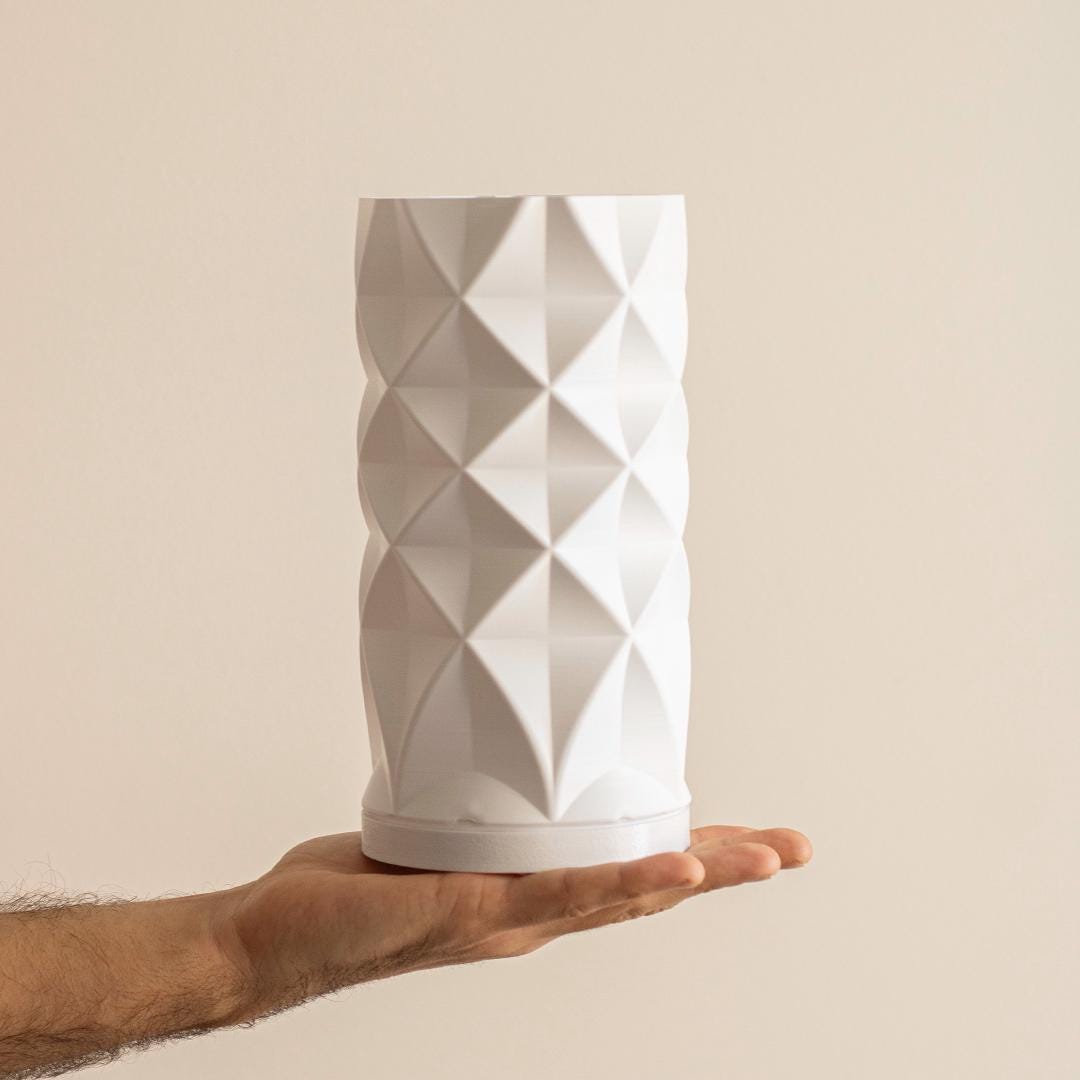 Tischlampe & Nachttischlampe – Diamonds Lampshade | Moderne Wohndeko, Designerlampe mit Fuß, E27 Fehn-factory.de