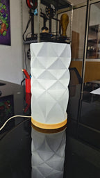 Tischlampe & Nachttischlampe – Diamonds Lampshade | Moderne Wohndeko, Designerlampe mit Fuß, E27 Fehn-factory.de