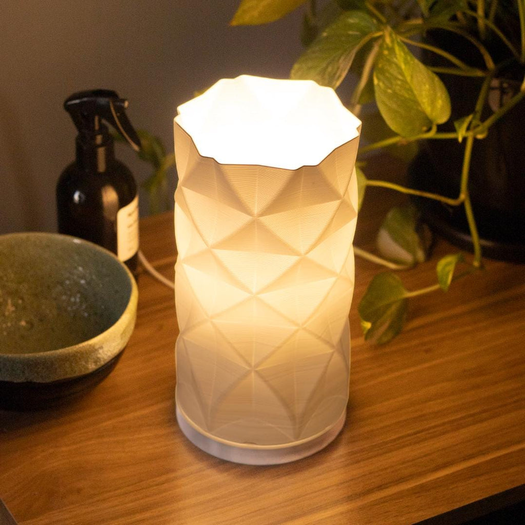 Tischlampe & Nachttischlampe – Diamonds Lampshade | Moderne Wohndeko, Designerlampe mit Fuß, E27 Fehn-factory.de