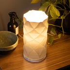 Tischlampe & Nachttischlampe – Diamonds Lampshade | Moderne Wohndeko, Designerlampe mit Fuß, E27 Fehn-factory.de