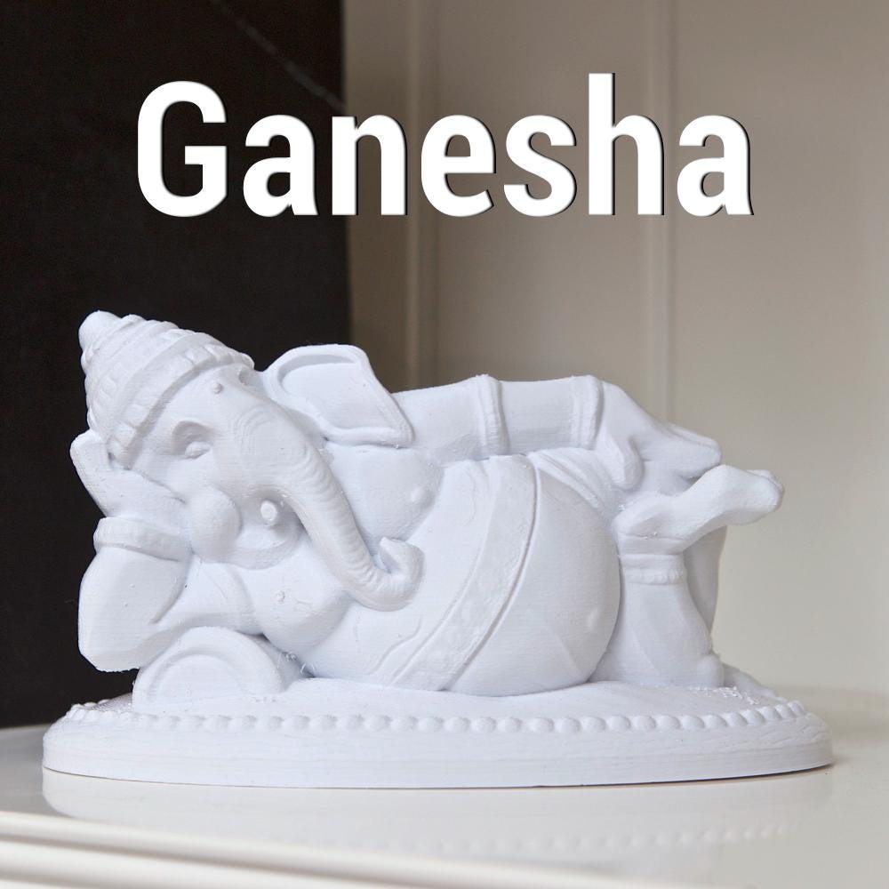 Ganesha Statue – Dekorative spirituelle Figur | Moderne Wohndeko & spirituelles Geschenk Fehn-factory.de