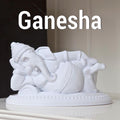Ganesha Statue – Dekorative spirituelle Figur | Moderne Wohndeko & spirituelles Geschenk Fehn-factory.de