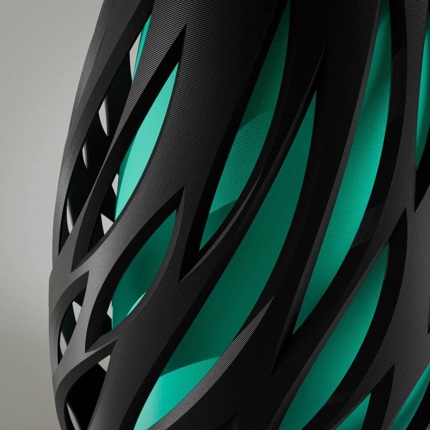 Spectra Lampe – Handgefertigte Tischlampe mit Flammendesign – – Farbe wählbar – Stimmungsvolle Beleuchtung. Auch für den Nachttisch geeignet Fehn-factory.de