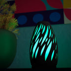 Spectra Lampe – Handgefertigte Tischlampe mit Flammendesign – – Farbe wählbar – Stimmungsvolle Beleuchtung. Auch für den Nachttisch geeignet Fehn-factory.de