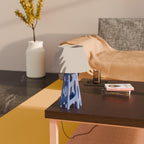 Vertex Tischlampe – Modernes Design mit warmem Licht – 20 cm hoch – Handgefertigt – Frei wählbare Farben – Auch als Nachtischlampe Fehn-factory.de