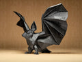 Halloween Fledermaus Figur – Geometrische Deko-Fledermaus in Schwarz | Moderne Halloween Dekoration Fehn-factory.de