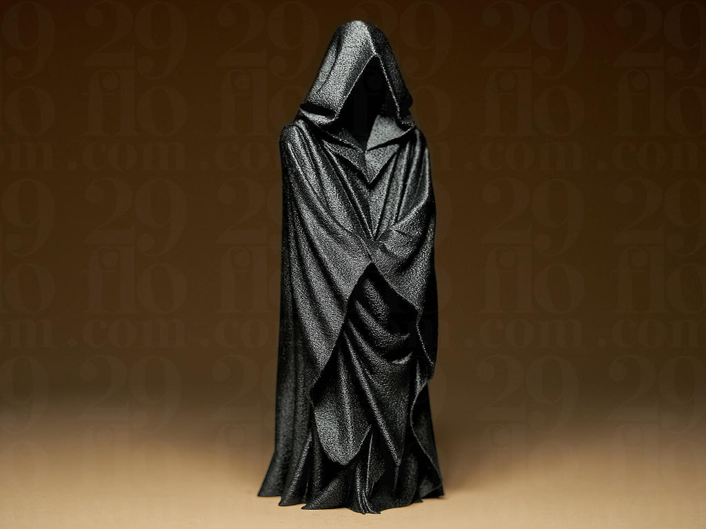 Absent One – Schwarze Kapuzenfigur | Mystische Halloween & Gothic Deko Statue Fehn-factory.de