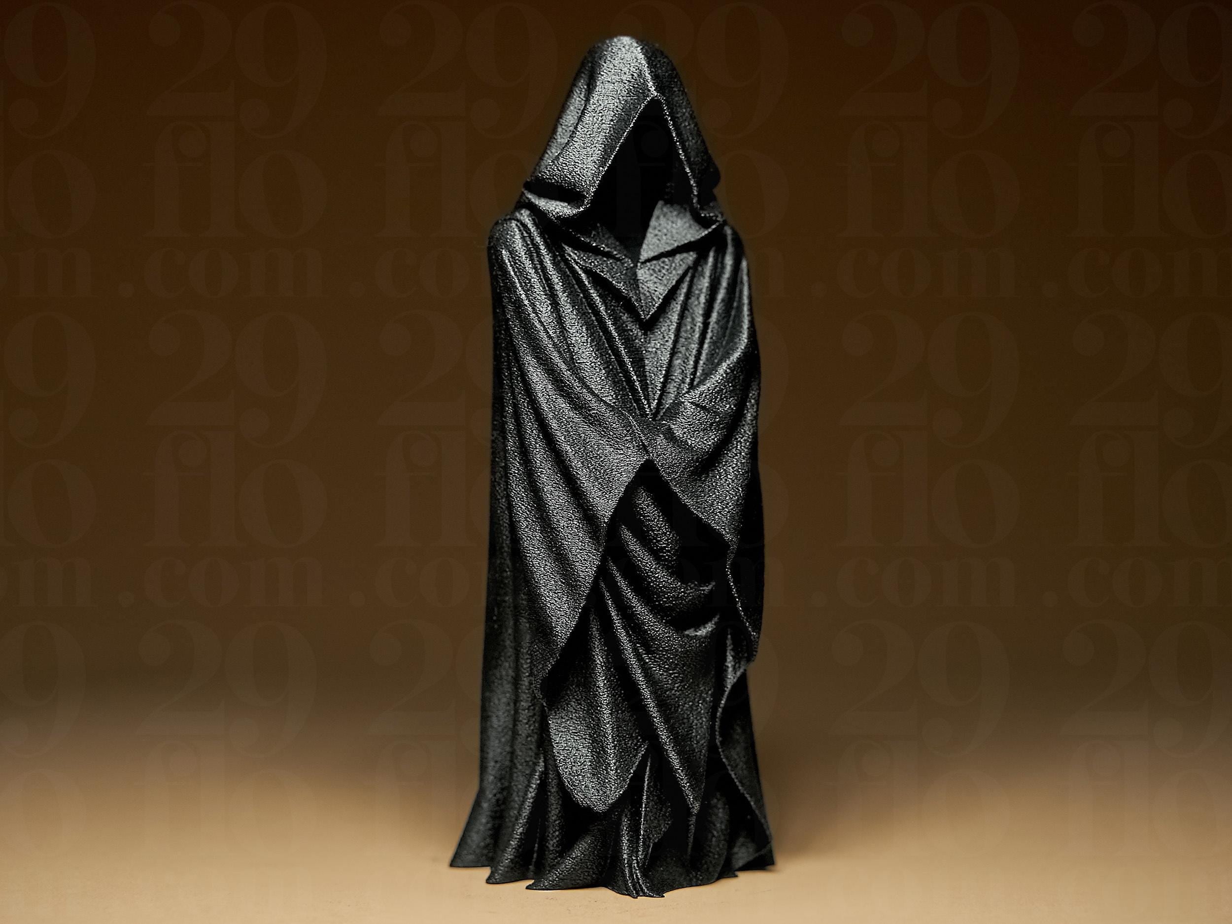 Absent One – Schwarze Kapuzenfigur | Mystische Halloween & Gothic Deko Statue Fehn-factory.de