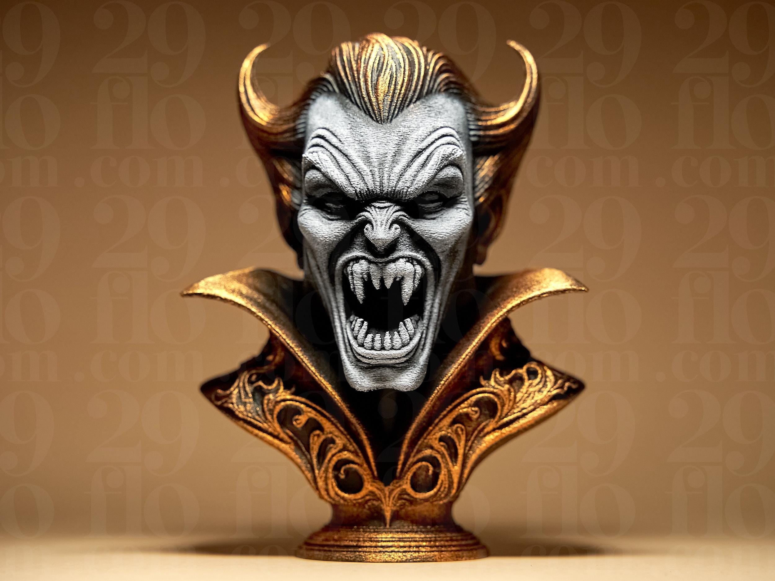 Dracula Bust – Vampir Büste Figur | Gothic & Halloween Deko | Zum Selbst Bemalen (116×101×150 mm) Fehn-factory.de