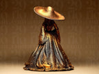 Dia de los Muertos Figur Skelett Dame mit Kleid und Hut – Halloween Deko Mexiko Fehn-factory.de