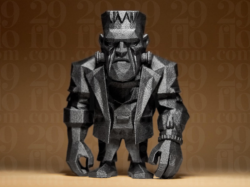 Geometrische Frankenstein Figur – Halloween Deko, Monster Statue, Gothic Geschenk, Grusel Figur Fehn-factory.de