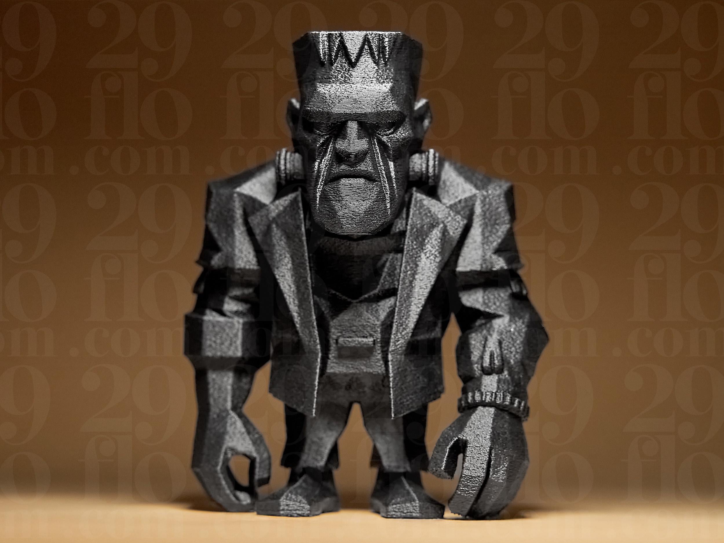 Geometrische Frankenstein Figur – Halloween Deko, Monster Statue, Gothic Geschenk, Grusel Figur Fehn-factory.de