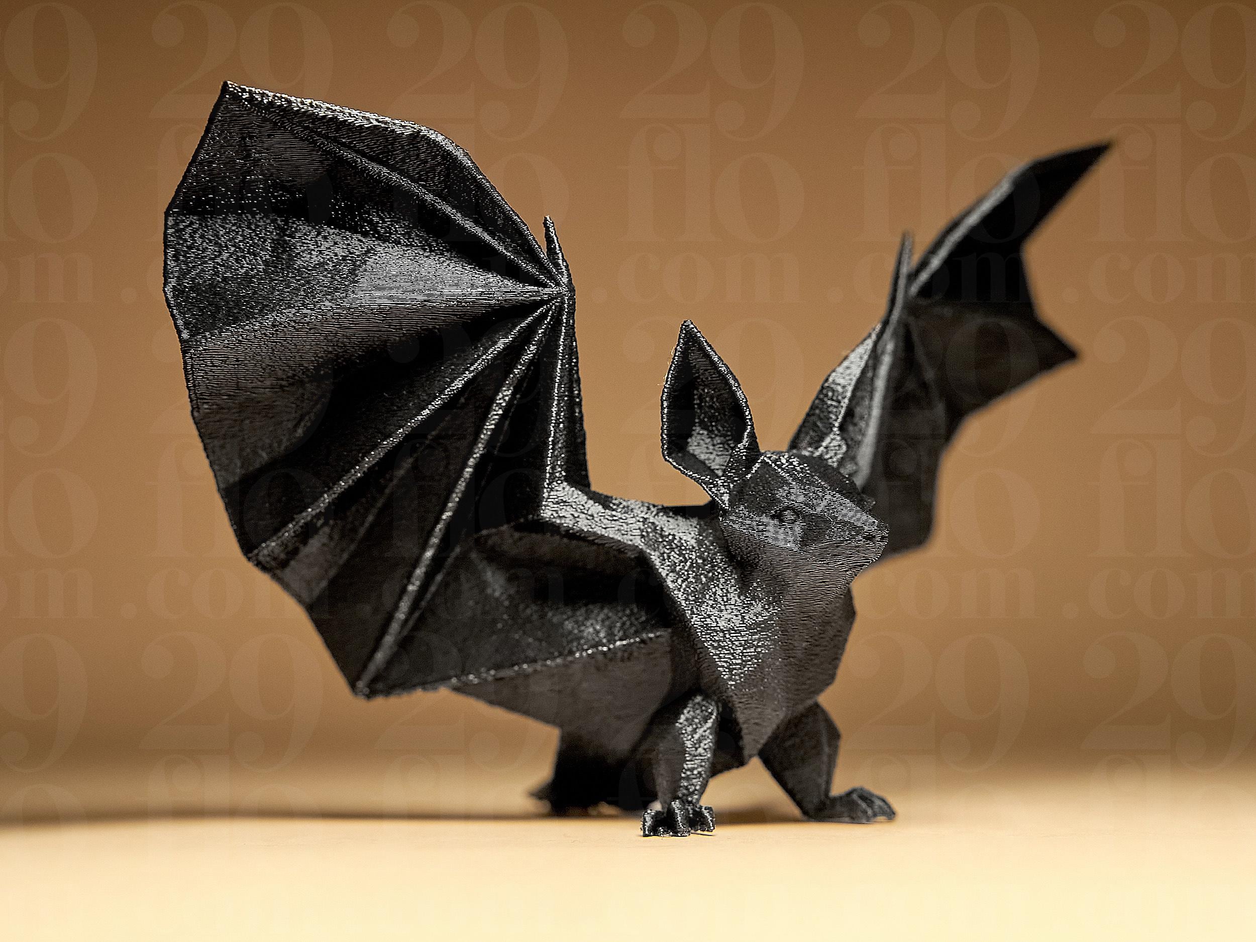 Halloween Fledermaus Figur – Geometrische Deko-Fledermaus in Schwarz | Moderne Halloween Dekoration Fehn-factory.de