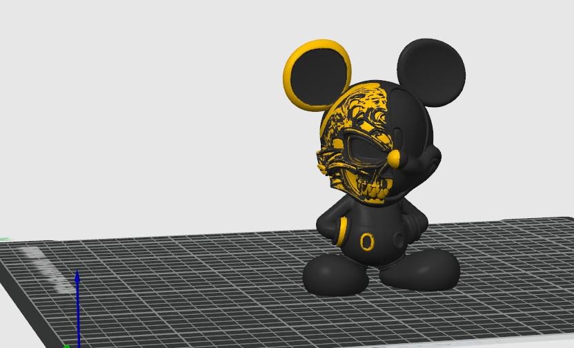Two-Faced Mickey – Horror Figur in Schwarz - Halloween & Gothic Dekoration Fehn-factory.de