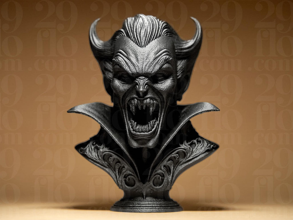 Dracula Bust – Vampir Büste Figur | Gothic & Halloween Deko | Zum Selbst Bemalen (116×101×150 mm) Fehn-factory.de