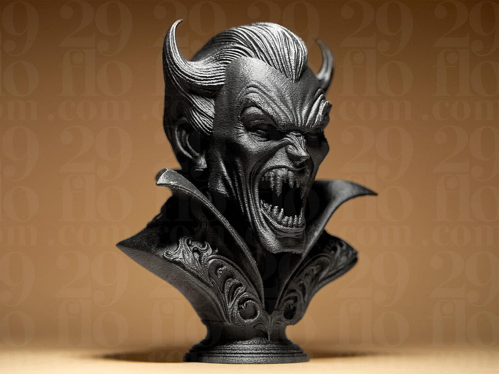 Dracula Bust – Vampir Büste Figur | Gothic & Halloween Deko | Zum Selbst Bemalen (116×101×150 mm) Fehn-factory.de