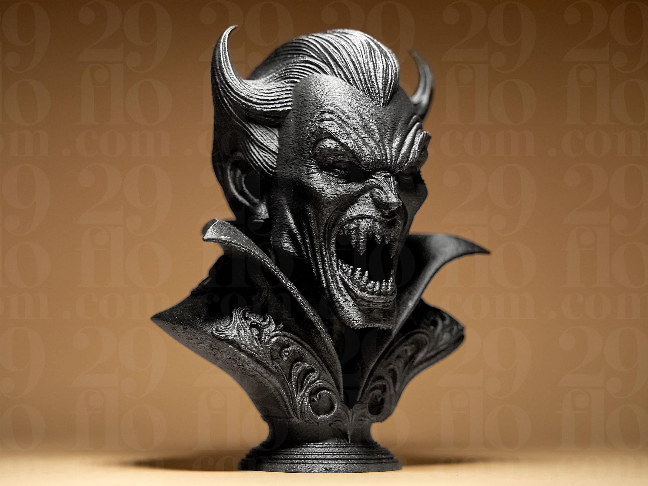 Dracula Bust – Vampir Büste Figur | Gothic & Halloween Deko | Zum Selbst Bemalen (116×101×150 mm) Fehn-factory.de