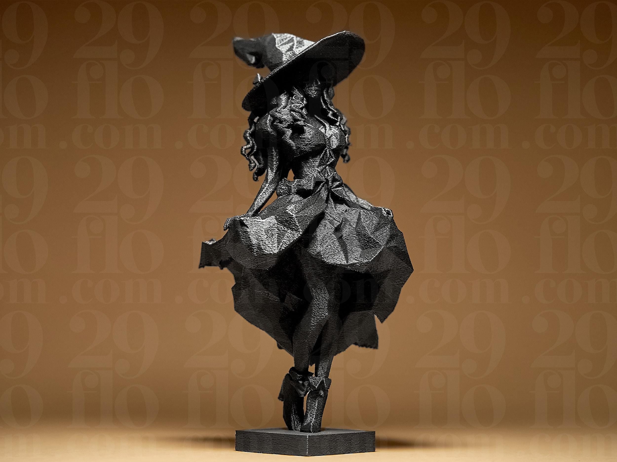 Playful Witch Figurine – stilvolle Hexen Deko im modernen geometrischen Design Fehn-factory.de