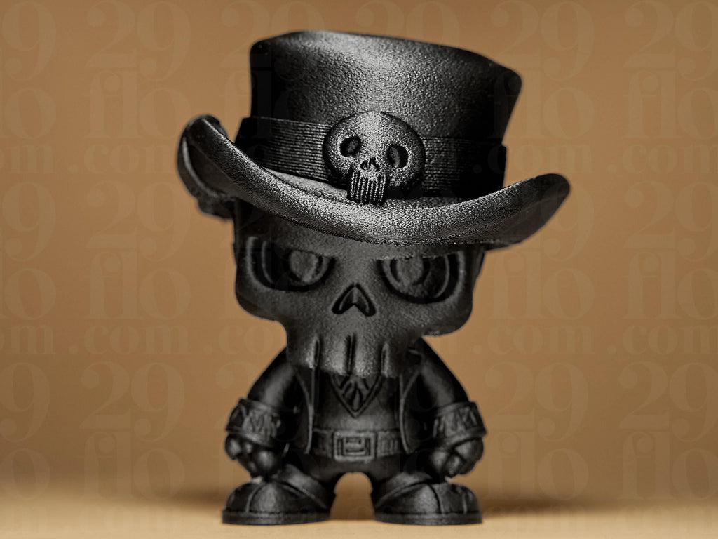Lil’ Skeleton Figur – stylische Totenkopffigur mit Hut für Halloween & Gothic Deko Fehn-factory.de