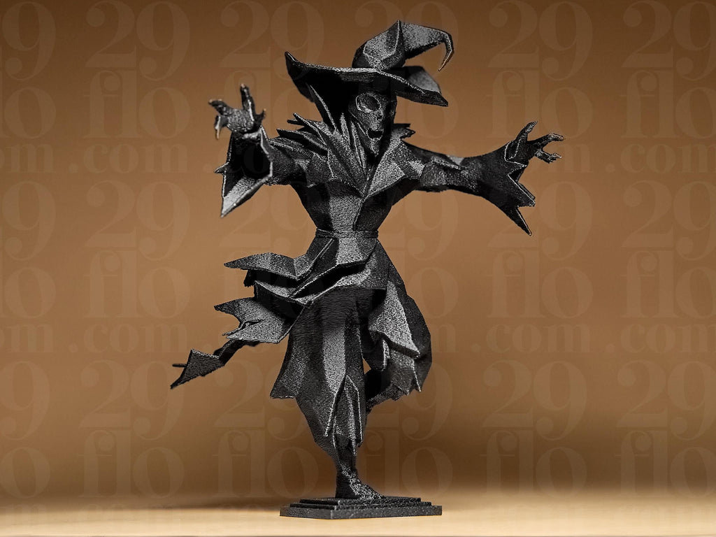 Scarecrow Geometric Figurine – moderner Horror-Vogelscheuchen Dekofigur für Halloween & Sammler Fehn-factory.de