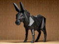 Geometric Donkey Figur – moderner Deko-Esel im Low-Poly-Design | Minimalistische Tierfigur aus 3D-Druck Fehn-factory.de