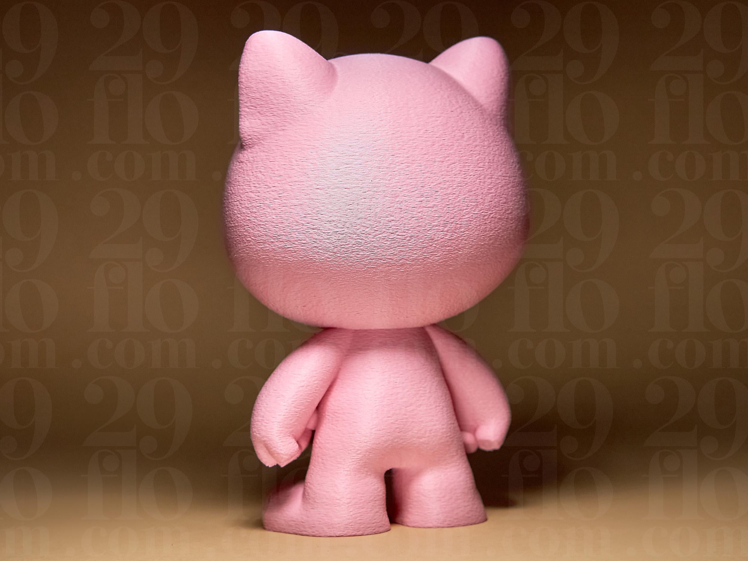 Evil Kitten Figurine – Pinke Katzenfigur mit fiesem Grinsen | Lustige 3D-Dekofigur | Geschenk für Katzenfans & Nerds Fehn-factory.de