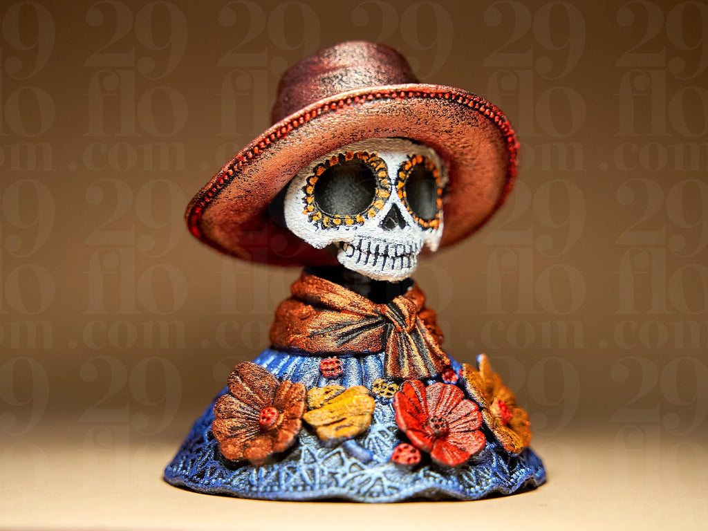 Dia de los Muertos Catrina Figur –  Skelett Puppe – mexikanische Totenkopf Lady – Halloween & Altar Dekoration Fehn-factory.de