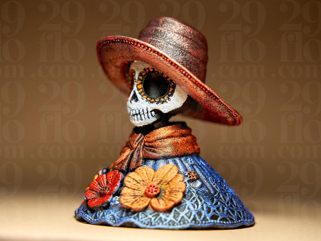 Dia de los Muertos Catrina Figur –  Skelett Puppe – mexikanische Totenkopf Lady – Halloween & Altar Dekoration Fehn-factory.de