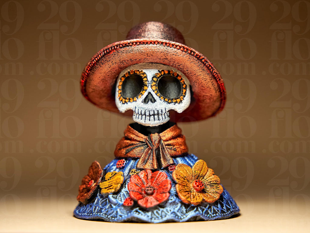 Dia de los Muertos Catrina Figur –  Skelett Puppe – mexikanische Totenkopf Lady – Halloween & Altar Dekoration Fehn-factory.de