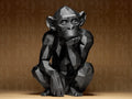 Geometric Monkey – Moderne Affen Skulptur | Abstrakte Tierfigur | Stilvolle 3D-Deko im polygonalen Design Fehn-factory.de