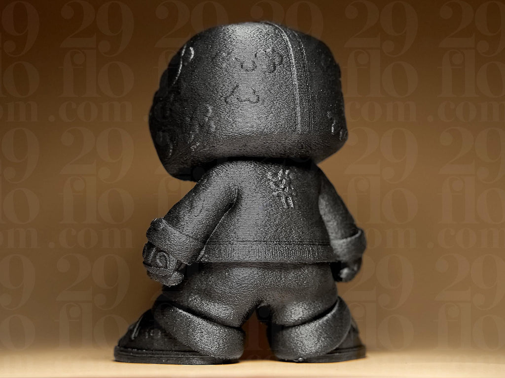 Skeleton Bros #3 – Hood Edition | Totenkopf-Figur mit Hoodie | 3D-gedruckte Urban-Art Skulptur | Handbemalt in Gold-Antik oder Schwarz Fehn-factory.de