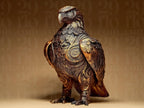 EAGLE Sculpture | 3D-gedruckte Design-Skulptur | Adler Figur in Schwarz oder handbemalt in Gold | Majestätische Deko | Designers Edition Fehn-factory.de