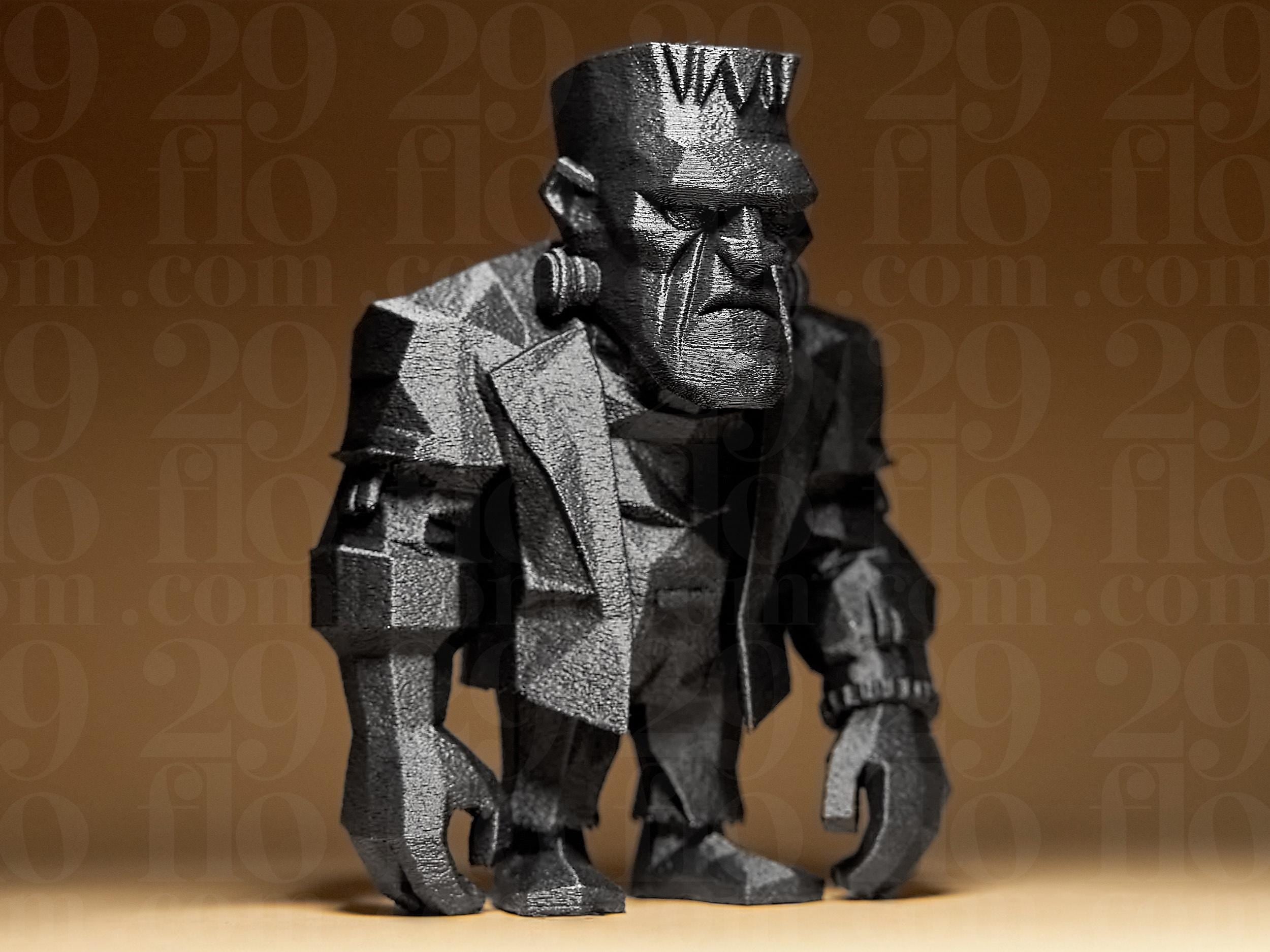 Geometrische Frankenstein Figur – Halloween Deko, Monster Statue, Gothic Geschenk, Grusel Figur Fehn-factory.de
