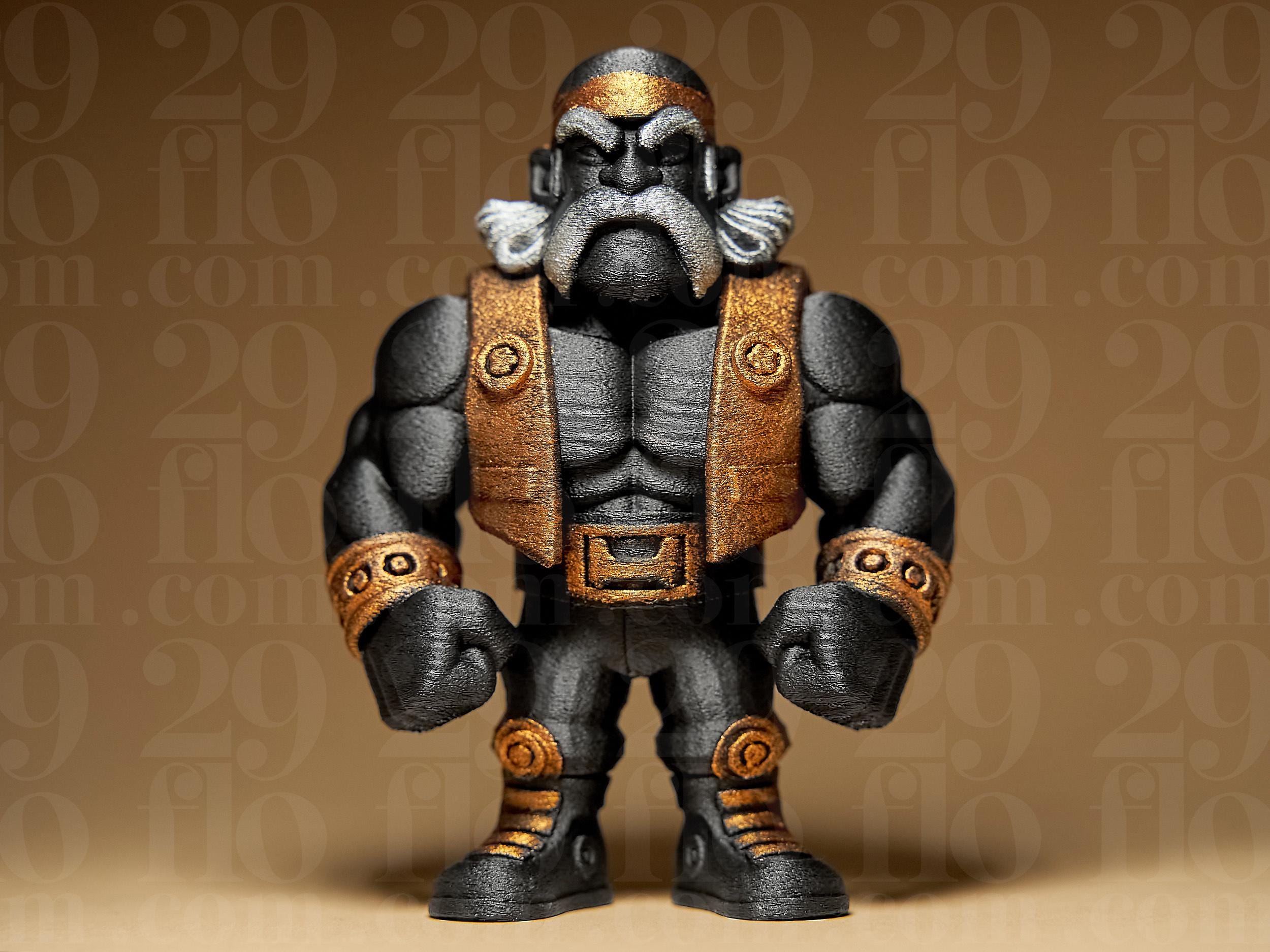 Cartoon Style Miniature | 3D-gedruckte Figur im Comic-Design | Handbemalte Sammlerfigur oder schwarze Variante | Designer-Kunstobjekt Fehn-factory.de