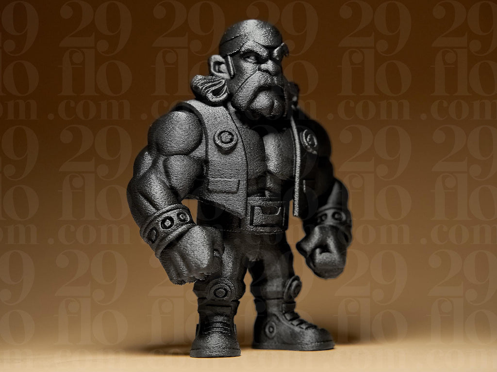Cartoon Style Miniature | 3D-gedruckte Figur im Comic-Design | Handbemalte Sammlerfigur oder schwarze Variante | Designer-Kunstobjekt Fehn-factory.de