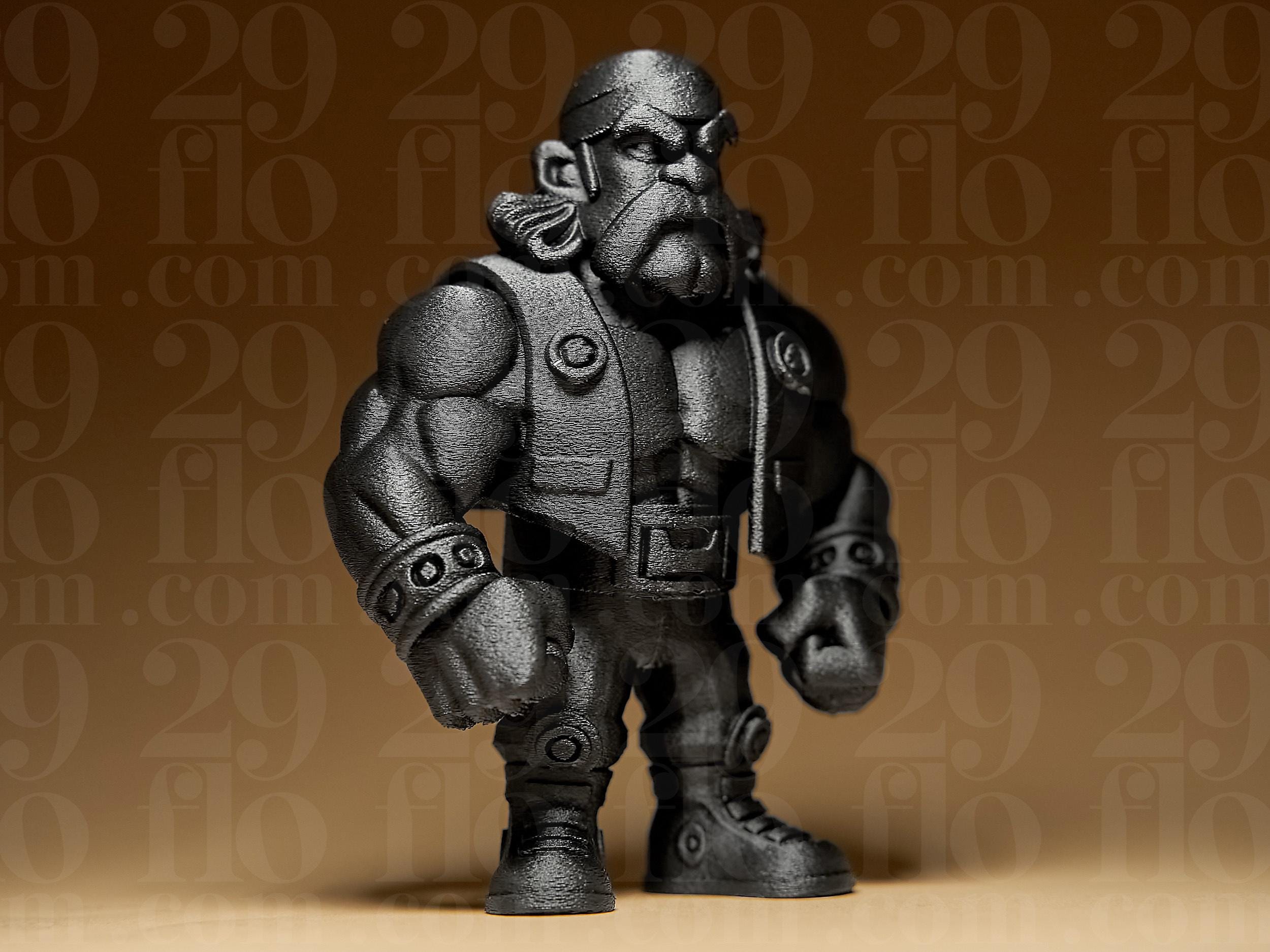 Cartoon Style Miniature | 3D-gedruckte Figur im Comic-Design | Handbemalte Sammlerfigur oder schwarze Variante | Designer-Kunstobjekt Fehn-factory.de