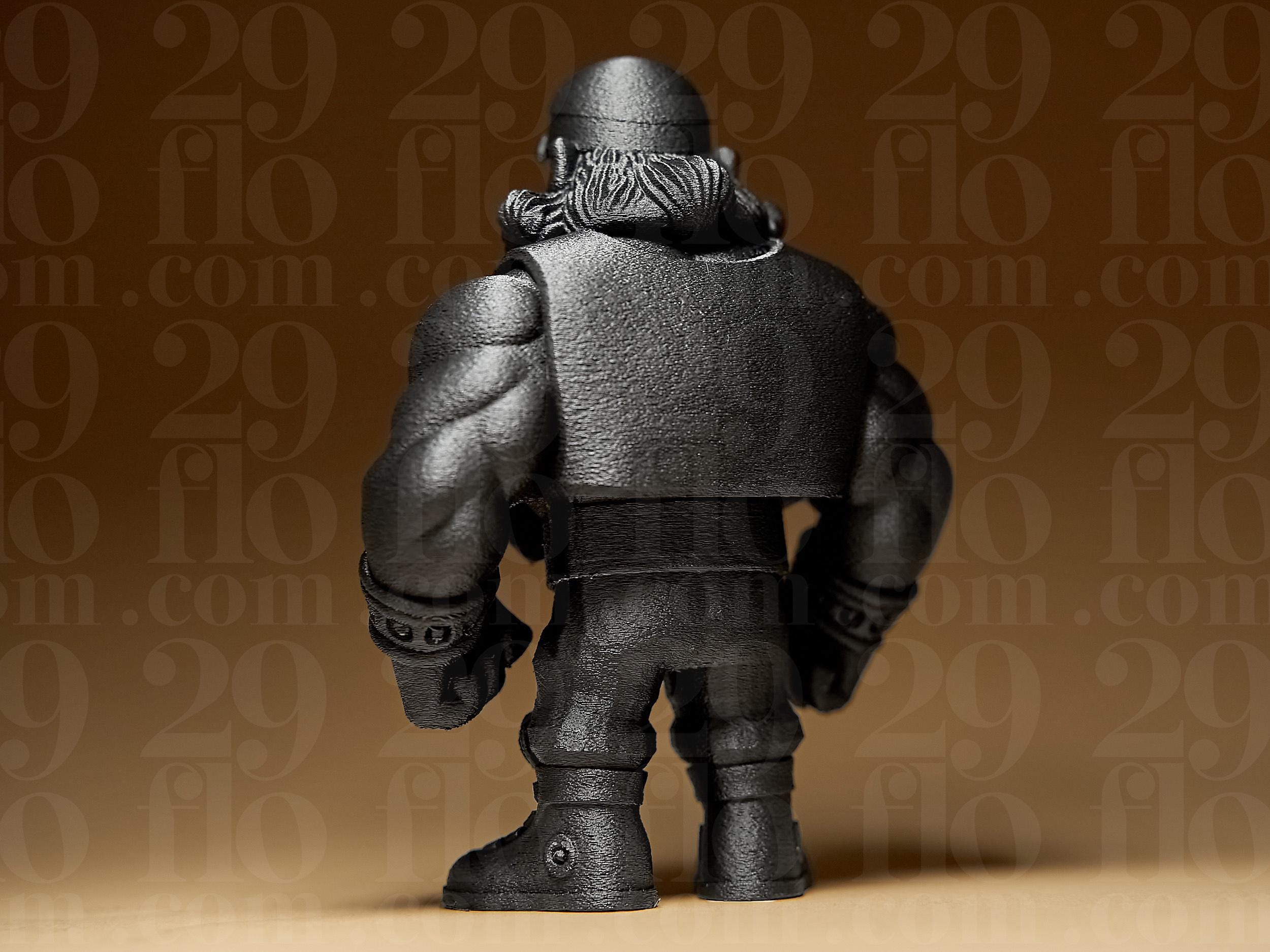 Cartoon Style Miniature | 3D-gedruckte Figur im Comic-Design | Handbemalte Sammlerfigur oder schwarze Variante | Designer-Kunstobjekt Fehn-factory.de