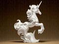 Unicorn Elegant Sculpture | Weißes 3D-gedrucktes Einhorn | Symbol für Reinheit & Magie | 29Flo White Series | Elegante Dekoskulptur Fehn-factory.de