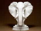 Elegant Elephant Sculpture | Elefantenfigur im modernen Stil | 3D-gedruckte Designskulptur | 29Flo White Series | Symbol Stärke & Weisheit Fehn-factory.de
