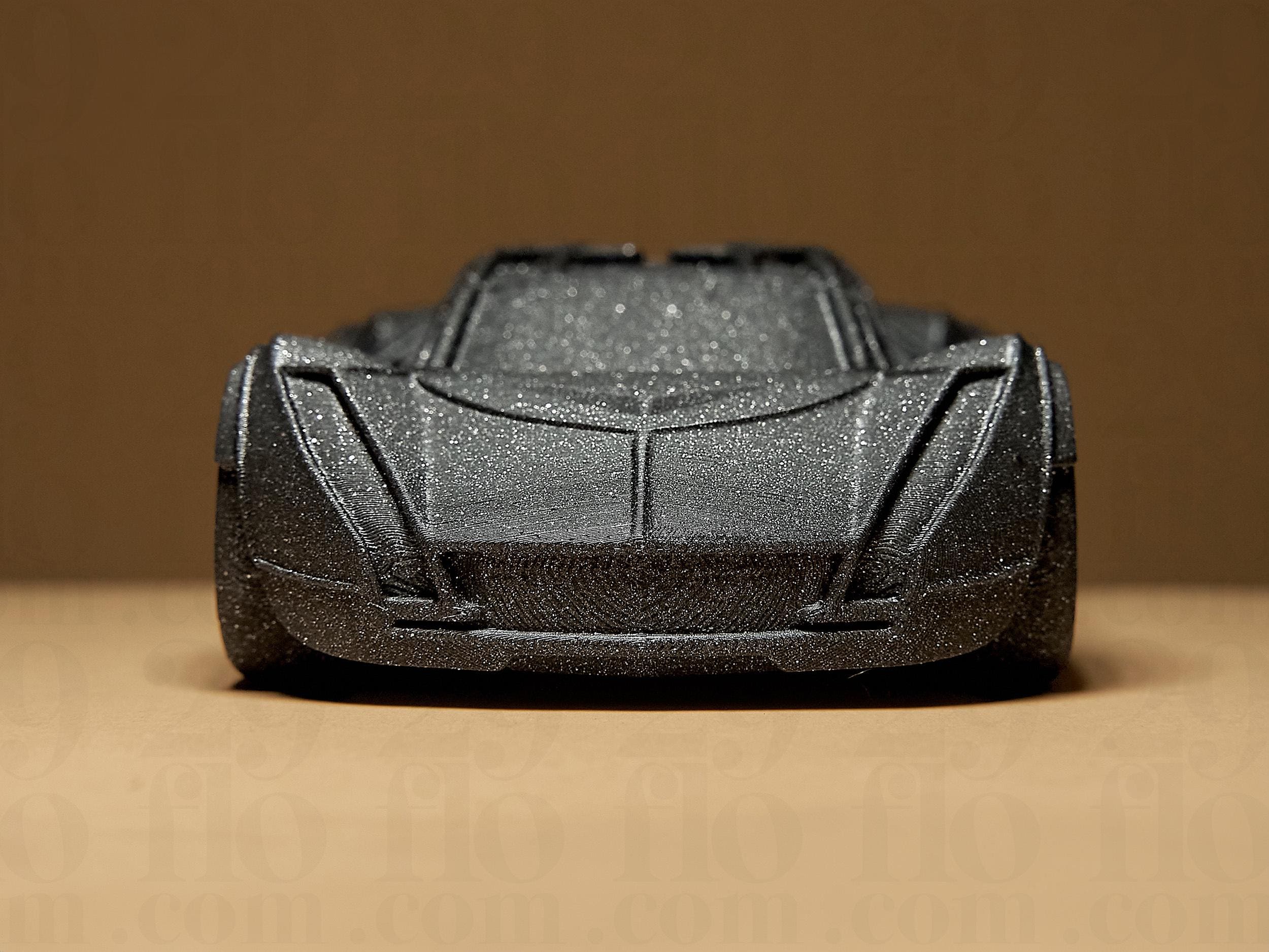 Hyper Car Concept Model | Schwarzes Design-Sammlermodell | 3D-gedrucktes Kunstobjekt mit futuristischer Form Fehn-factory.de