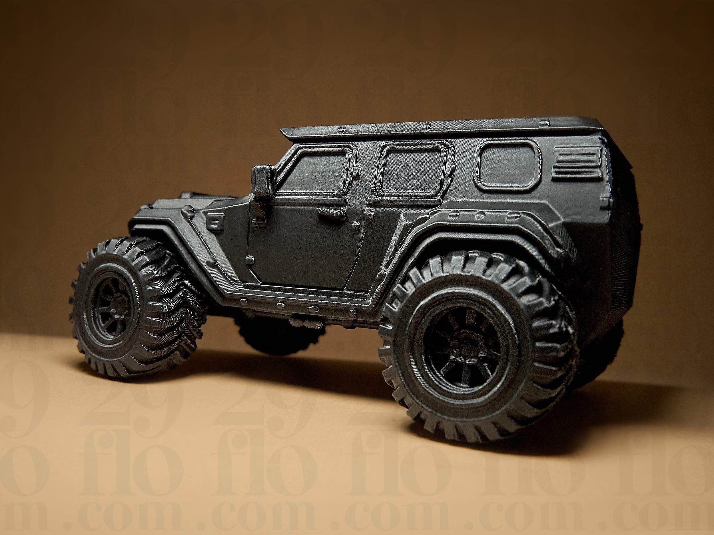 4x4 Off Road Car Model – Black Edition | Modernes Geländewagen-Designobjekt für Sammler und Dekoliebhaber Fehn-factory.de