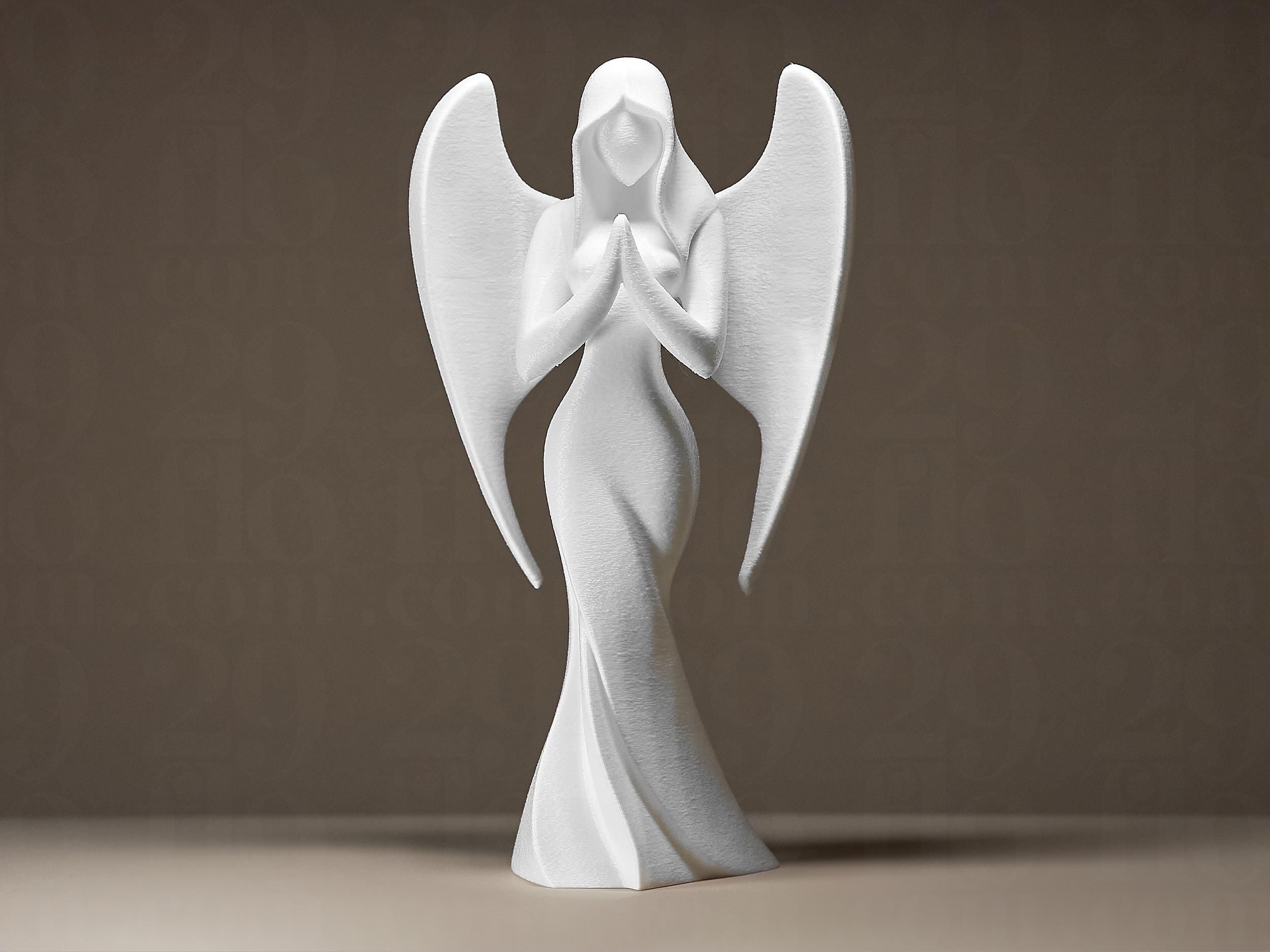 Angel Figurine | Moderne Engel Skulptur | Zeitloses Designobjekt als Symbol für Schutz & Frieden Fehn-factory.de